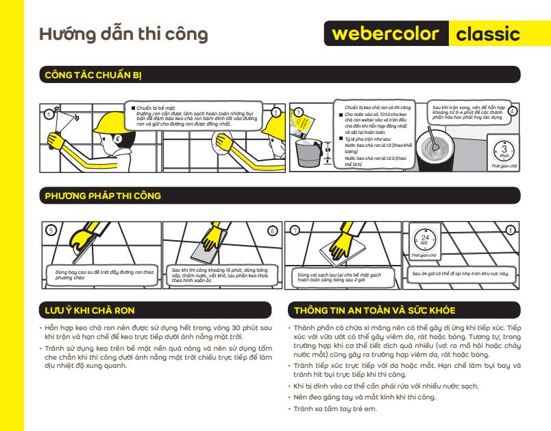 Keo chít mạch/ keo chà ron thông dụng