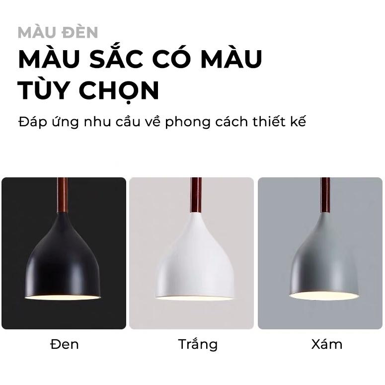 Cụm 3 đèn thả bàn ăn cao cấp 3 chế độ màu, sơn tĩnh điện màu sắc sang trọng, tặng kèm bóng LED chuyên dụng