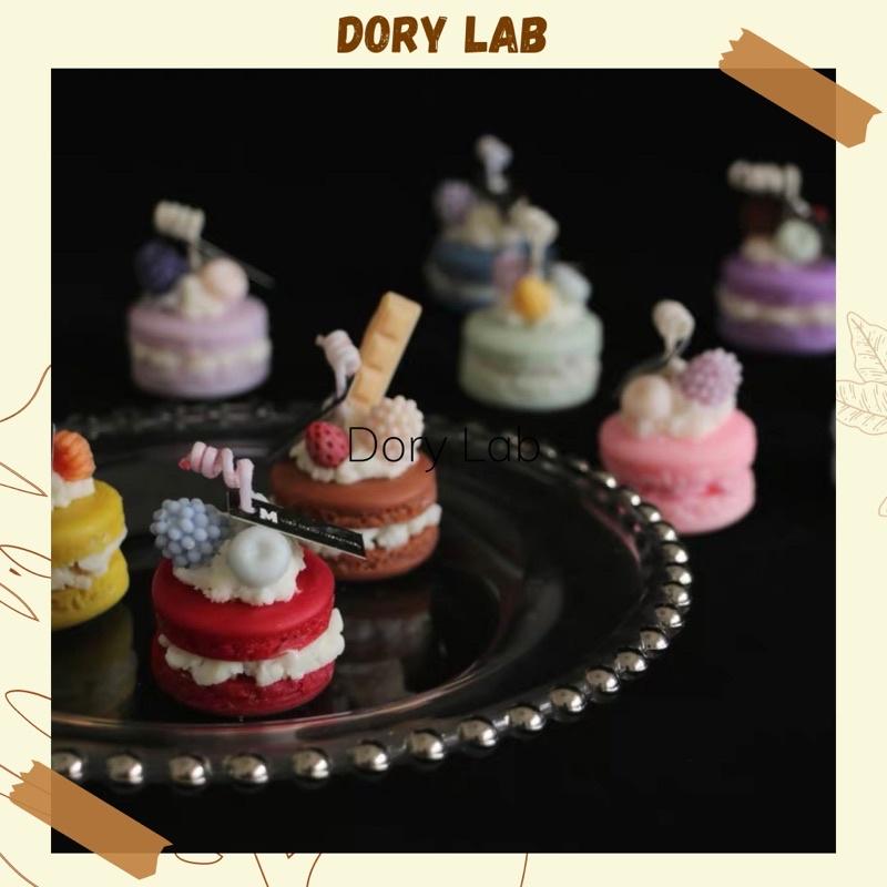 Nến Thơm Bánh Macaron Nhiều Màu Sắc Size 5x4cm Handmade - Dory Lab