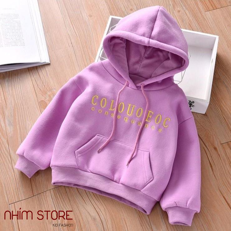 Áo nỉ hoodie cho bé từ 13 - 65kg COL