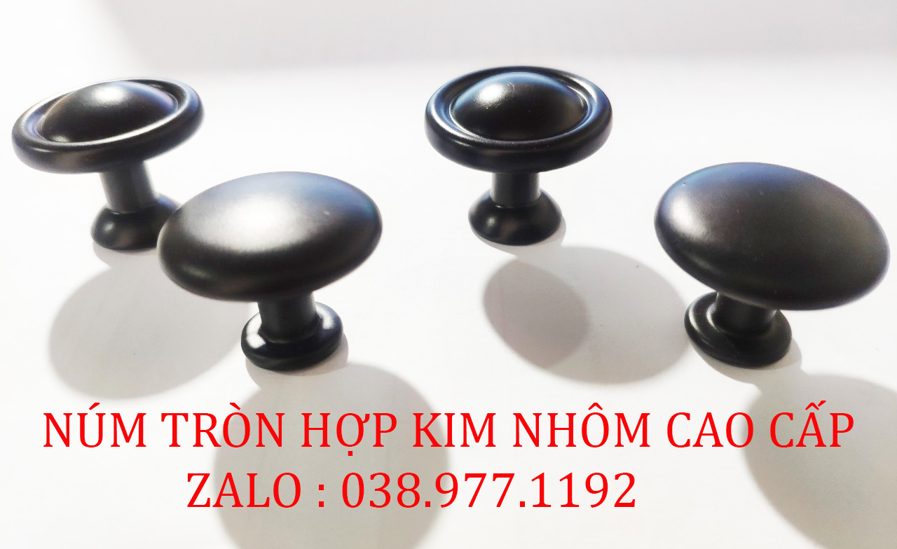 Núm tròn tủ ngăn kéo đen chất liệu hợp kim nhôm cao cấp, núm tủ,núm Tủ Ngăn Kéo Hợp Kim Cao Cấp, Núm Cửa Tủ Gỗ, Tay Nắm