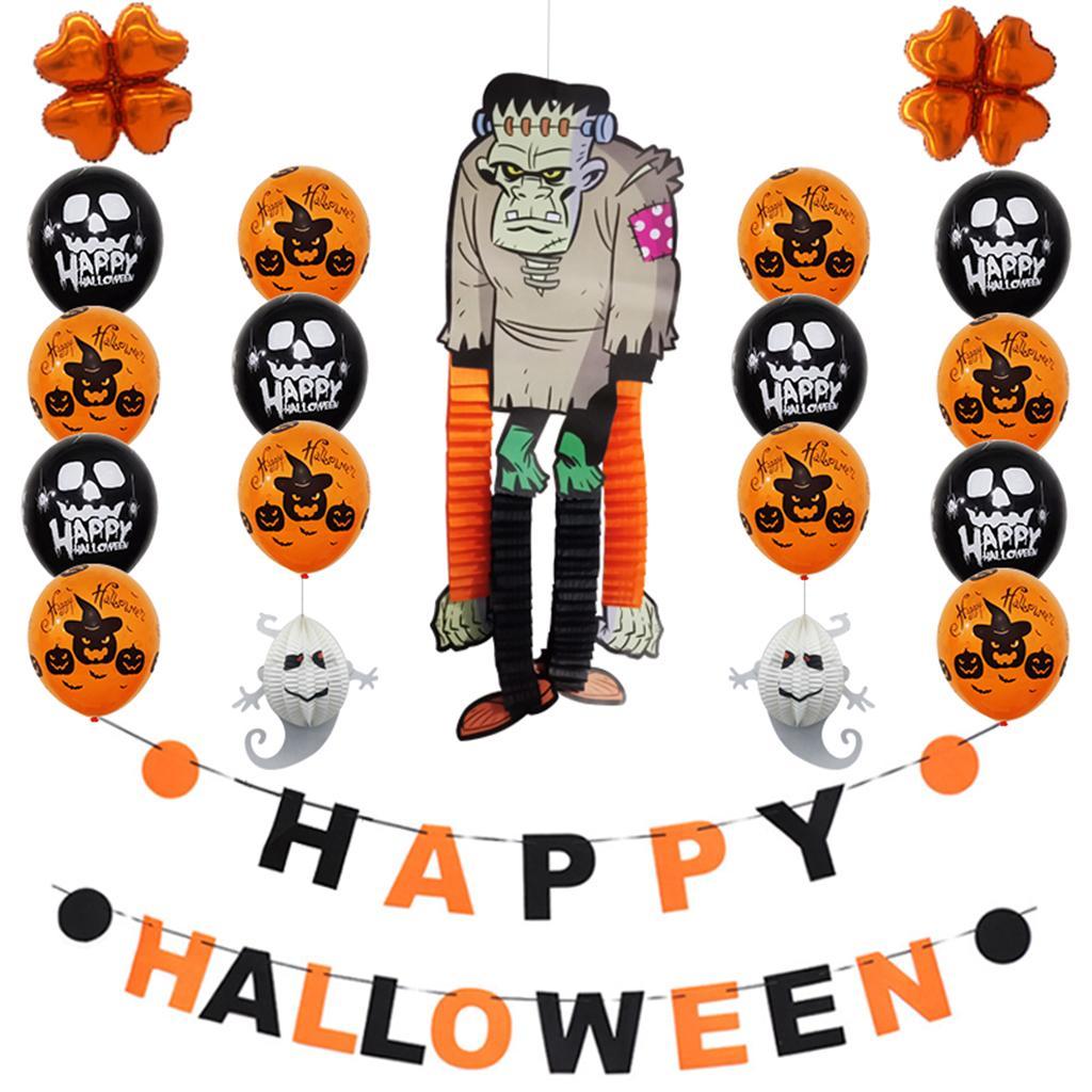 Halloween Balloons Banner Kit Happy Halloween Party Decoration