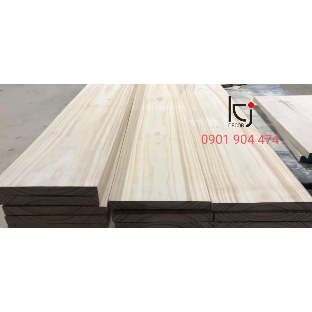 Thanh gỗ thông 100x15x2.5cm láng mịn 4 mặt