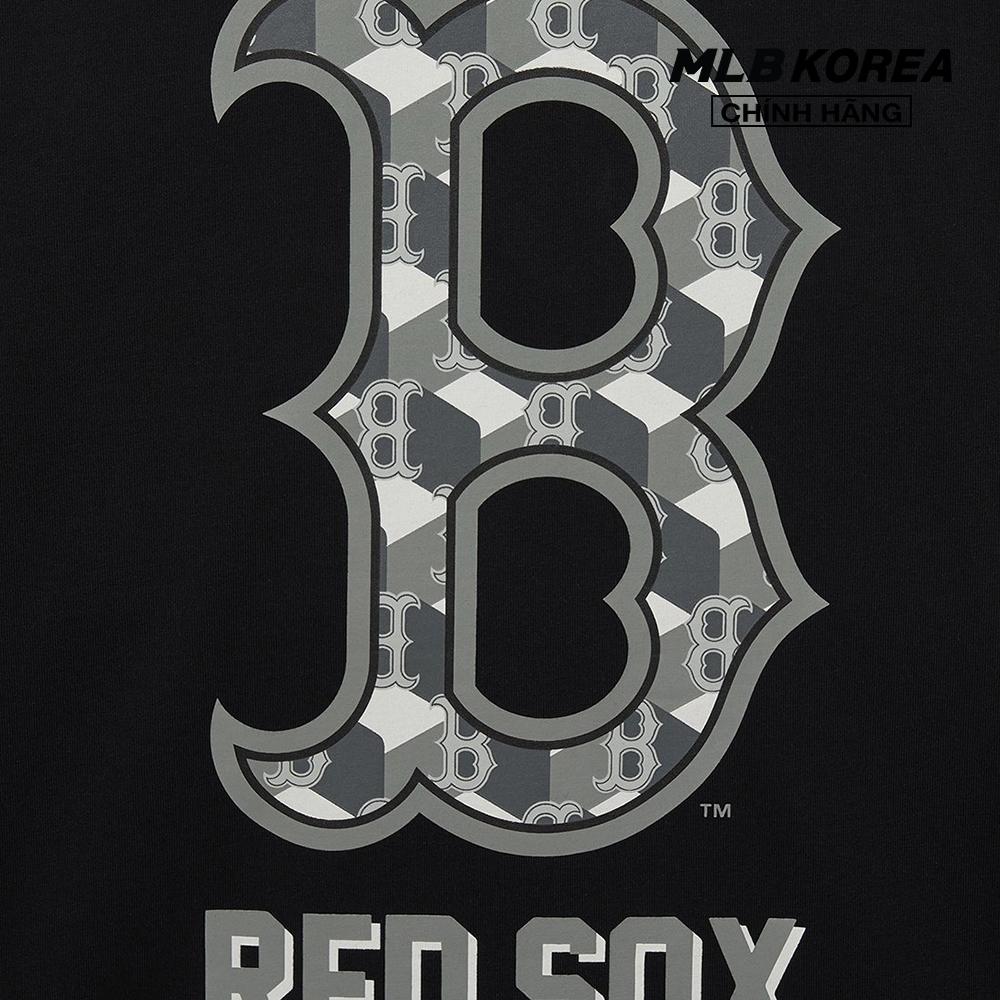 MLB - Áo thun unisex cổ tròn tay ngắn Cube Clipping Monogram Overfit 3ATSM0333