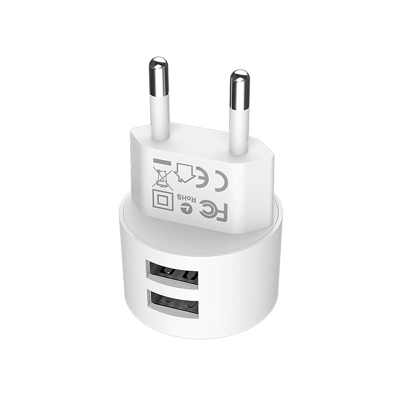 Cóc Sạc BOROFONE BA23A - 2 Cổng USB - Hàng Chính Hãng