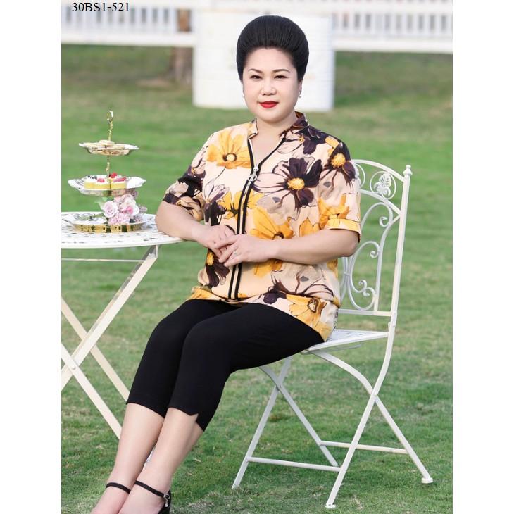 Áo hoa bigsize cho người lớn tuổi (Weighty Look) - BS1-521