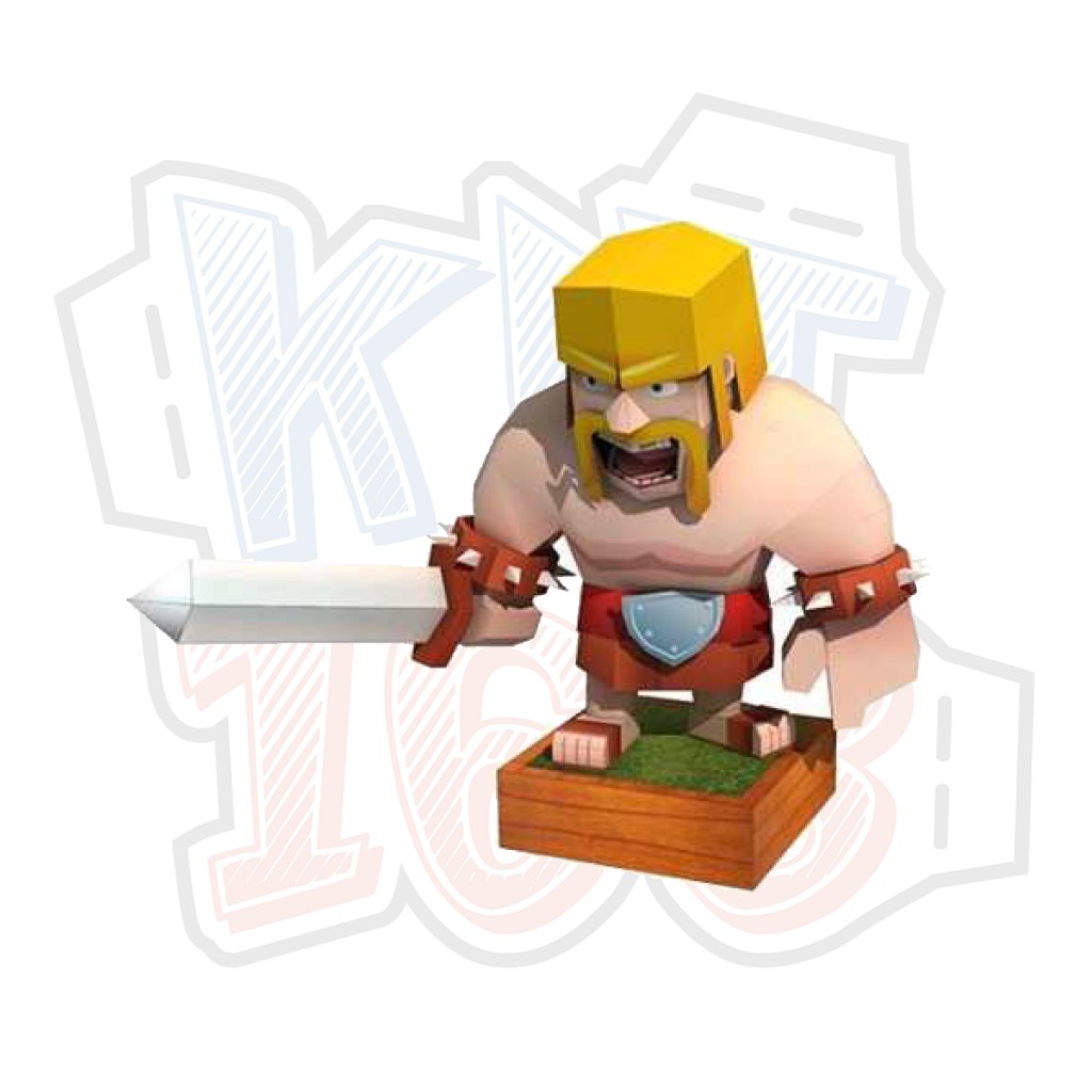 Mô hình giấy Game Barbarian - Clash of Clans