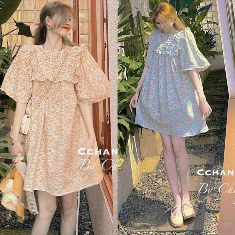 ĐẦM BABYDOLL HOA NHÍ