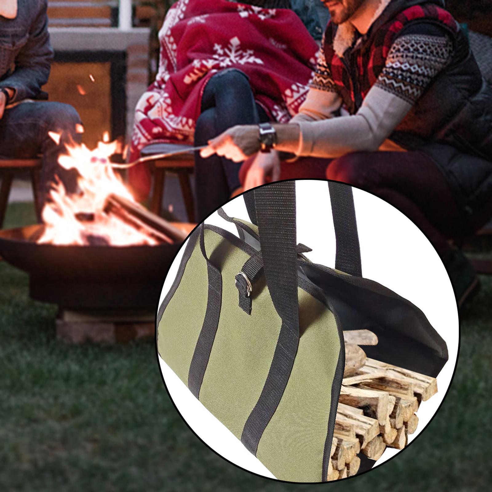 Log Tote Wood Carrying Bag Backpacking Picnic Waterproof Firewood Carrier