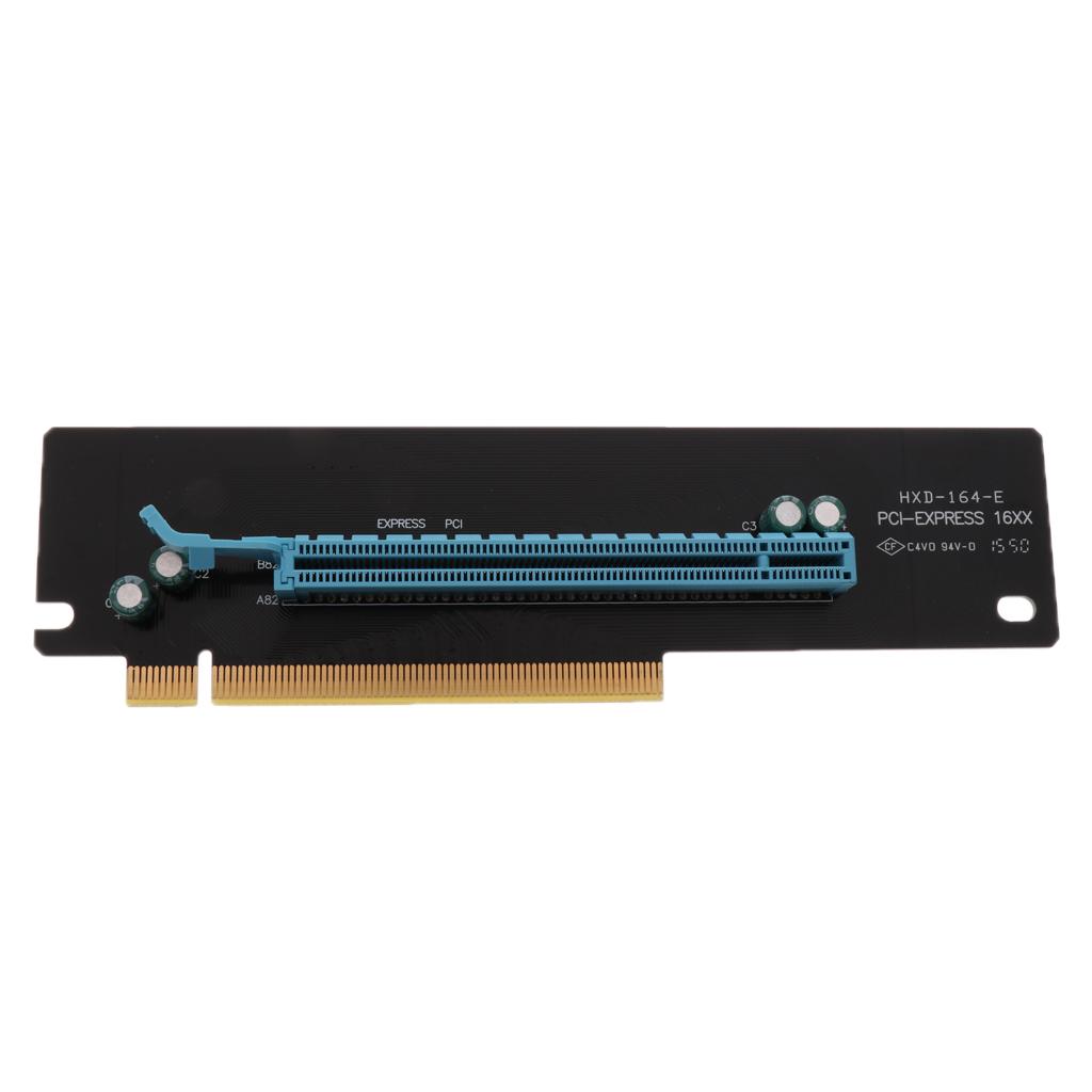 PCI Express 16x Riser Card 90 Degree Right Angle Riser Adapter Card for 2U