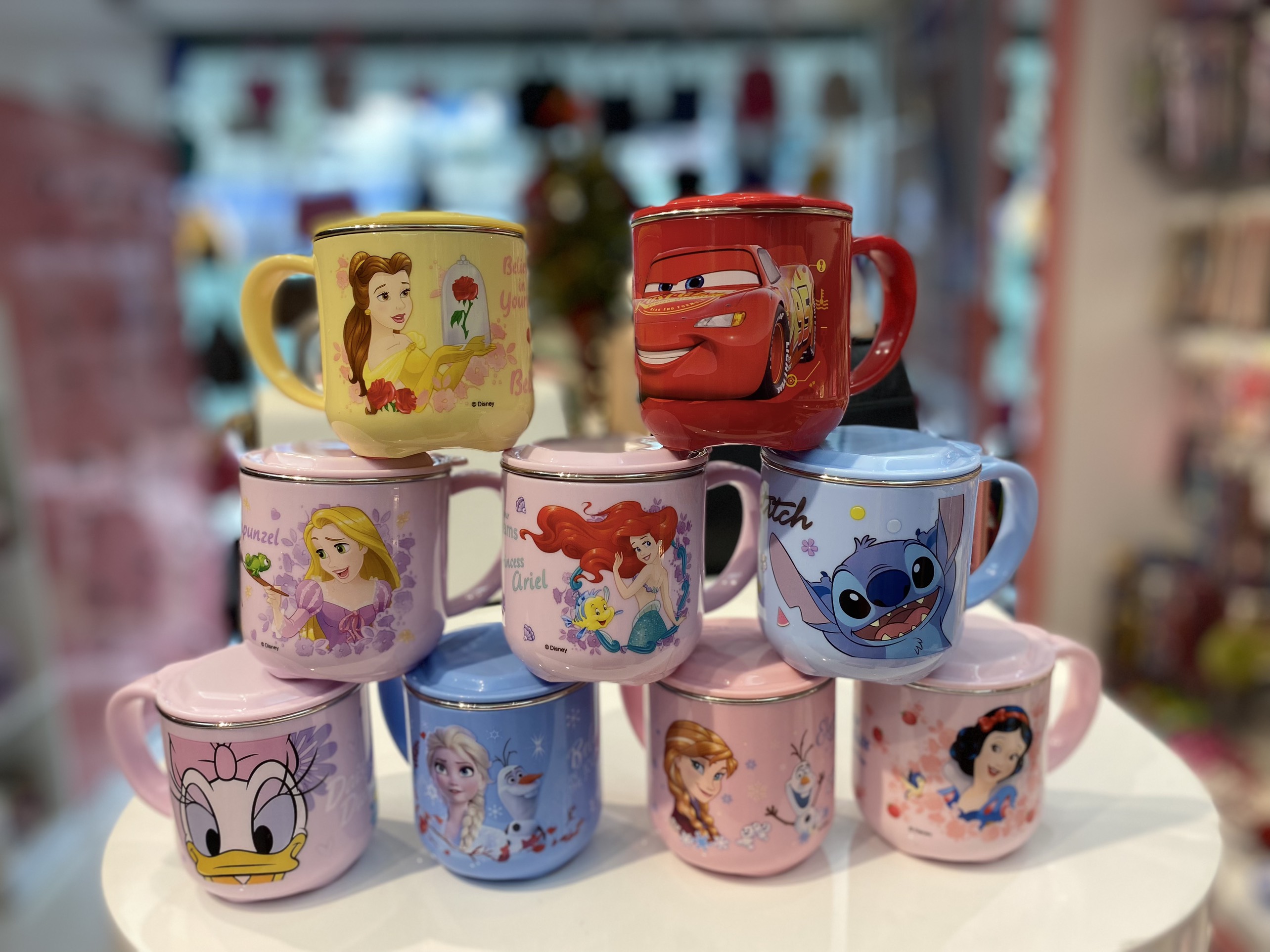 Ly inox giữ nhiệt 260ml hình công chúa Bạch Tuyết siêu xinh cho bé gái - PDW21125-W