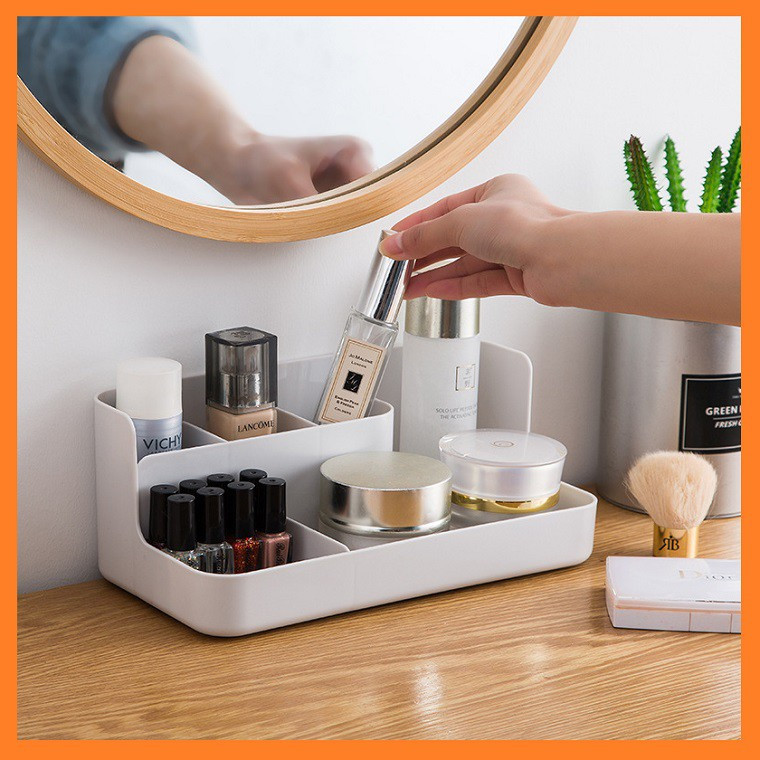 Hộp đựng đồ trang điểm 5 ngăn bằng nhựa với thiết kế độc đáo HT238 - Giao Ngẫu Nhiên