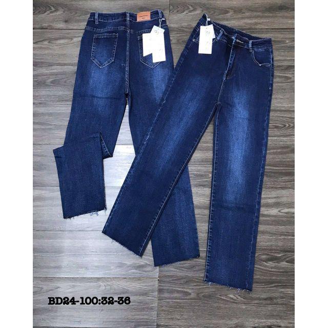 32-36 Quần jean Ống suông Lưng Cao Bigsize