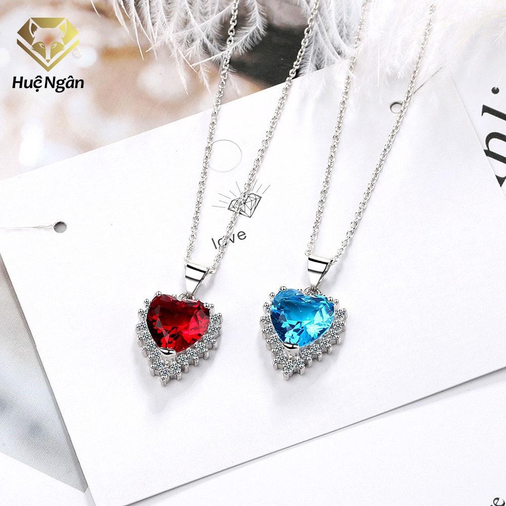 Dây chuyền bạc Ý 925 Huệ Ngân - Tim xinh Titanic PP1630