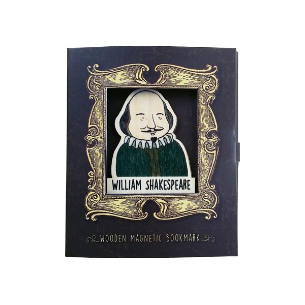 Bookmark gỗ nam châm William Shakespeare