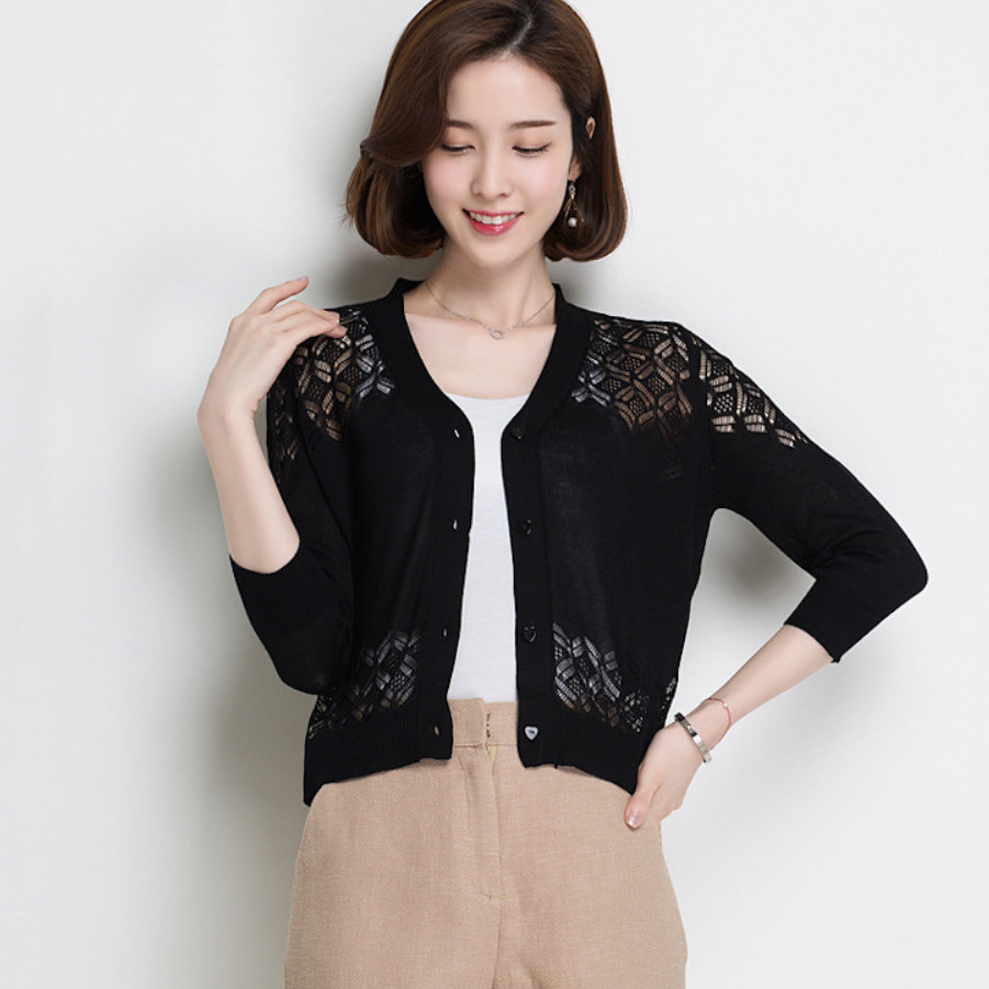 Áo Cardigan Nữ Duyên Dáng ALN040 MayHomes Áo Khoác Kiểu Nhẹ Và Cute