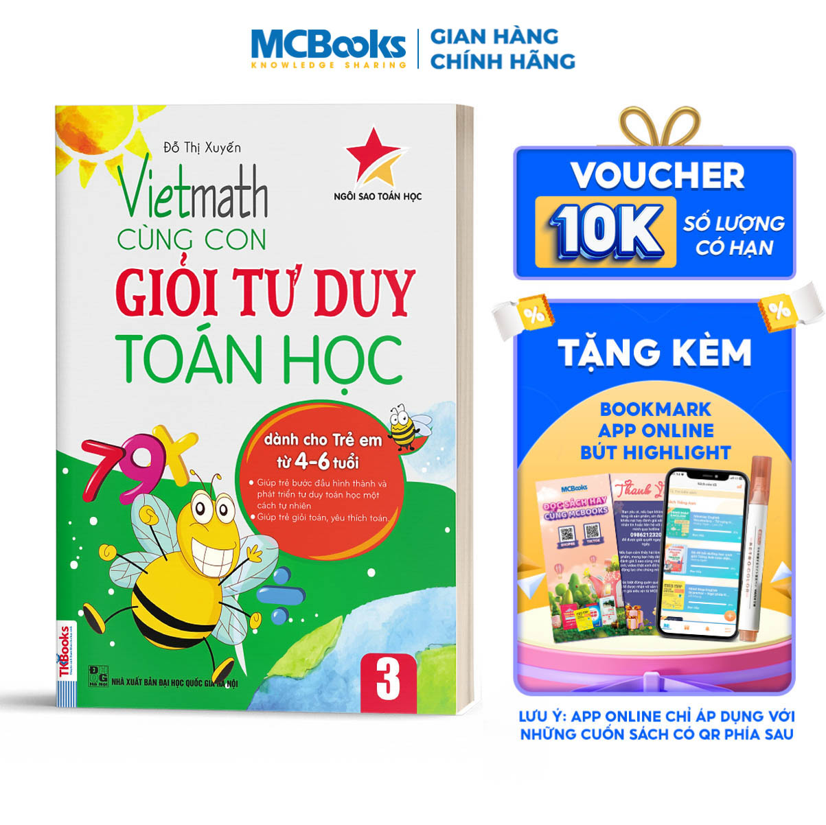 Vietmath - Cùng Con Giỏi Tư Duy Toán Học Tập 3