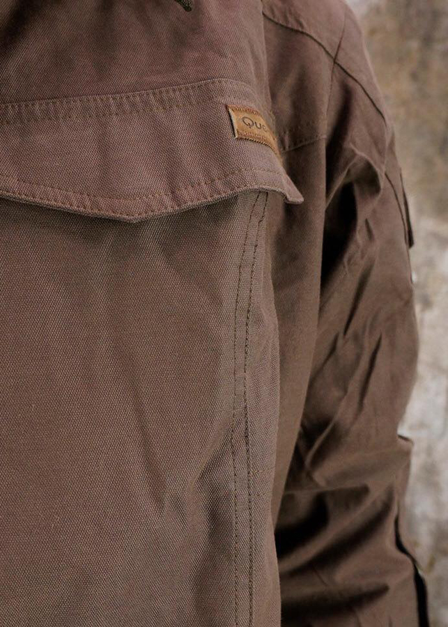 Áo Khoác Kaki Chống Nước Quechua Nhiều Túi Tiện Lợi - Màu Đất