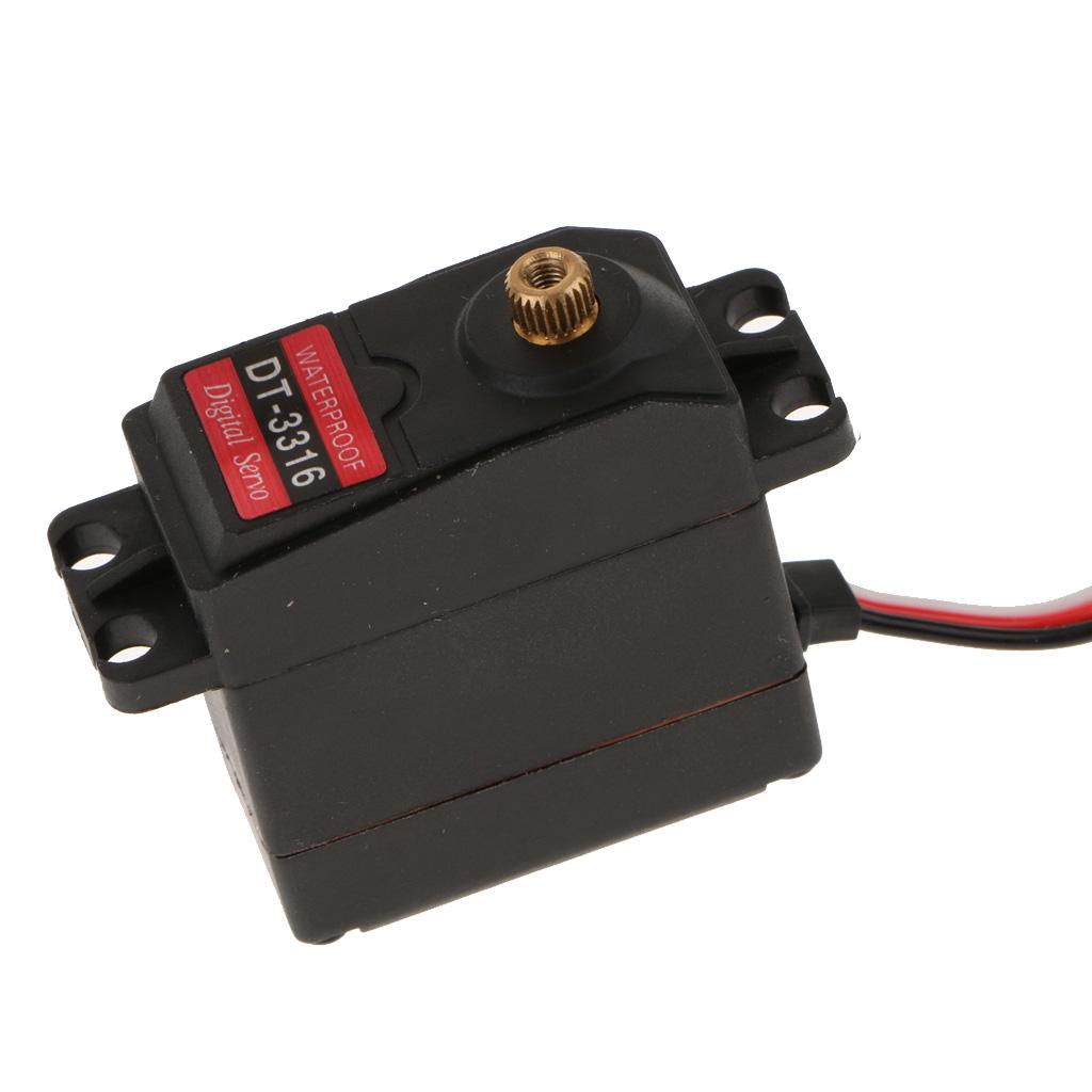 Waterproof DT-3316 20MG Digital Servo Metal Gear 15KG For RC Car Robot