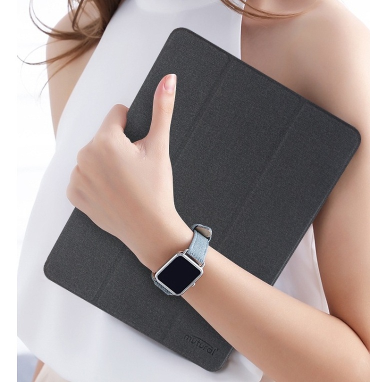 Bao da Mutural Tailor dựng đứng có khay bút dành cho iPad Mini 5 - Hàng chính Hãng