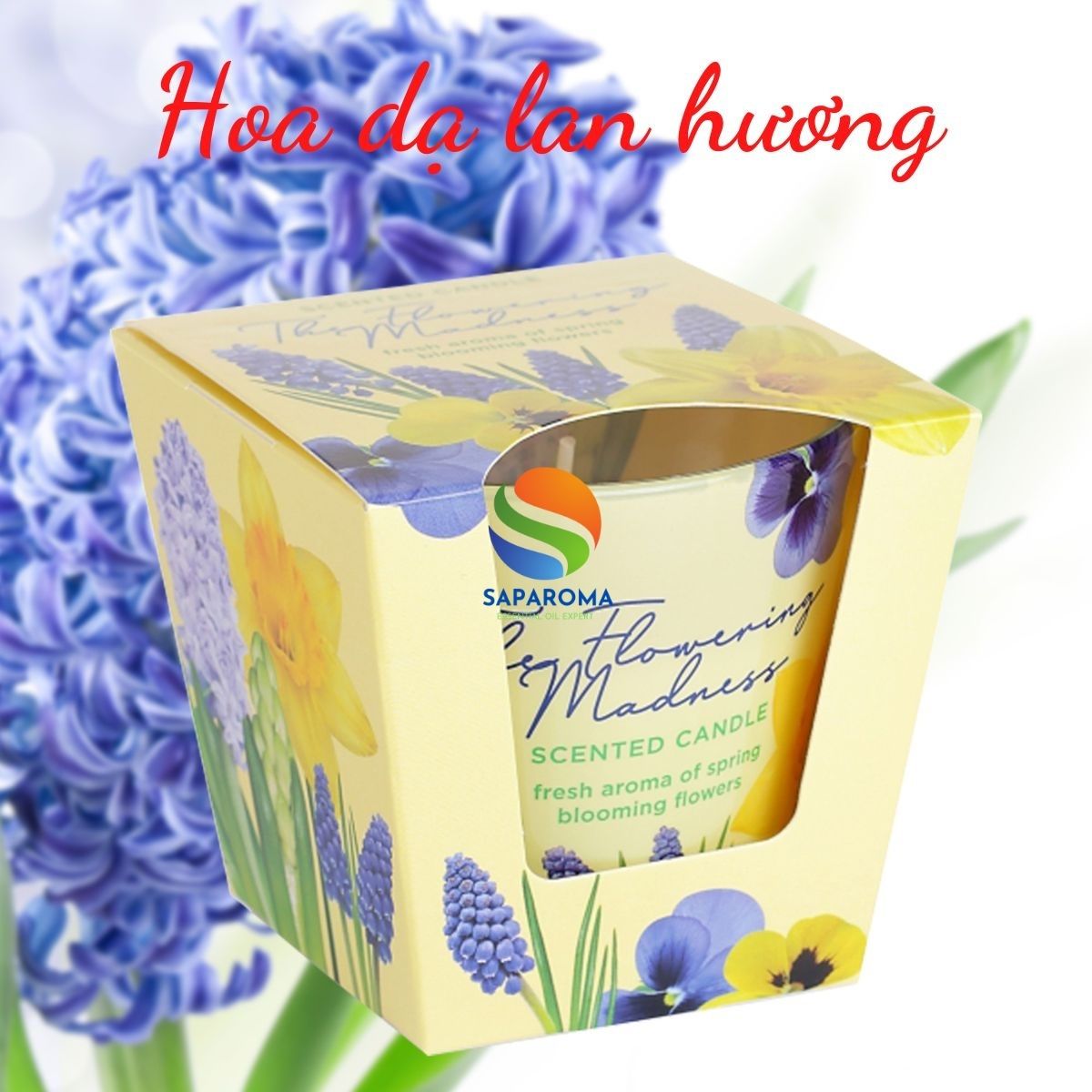 Ly nến thơm tinh dầu Bartek Flowering Madness 115g QT9687 - hoa dạ lan hương