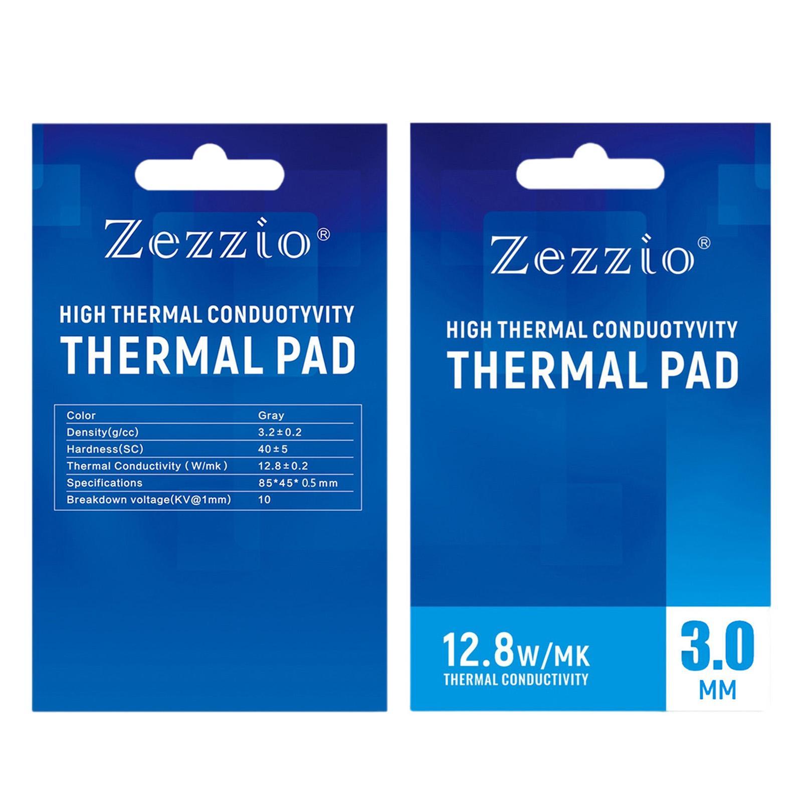 4 Pcs Silicone Thermal Pad 12.8 W/mK Heat Resistance for PC Laptop Heatsink