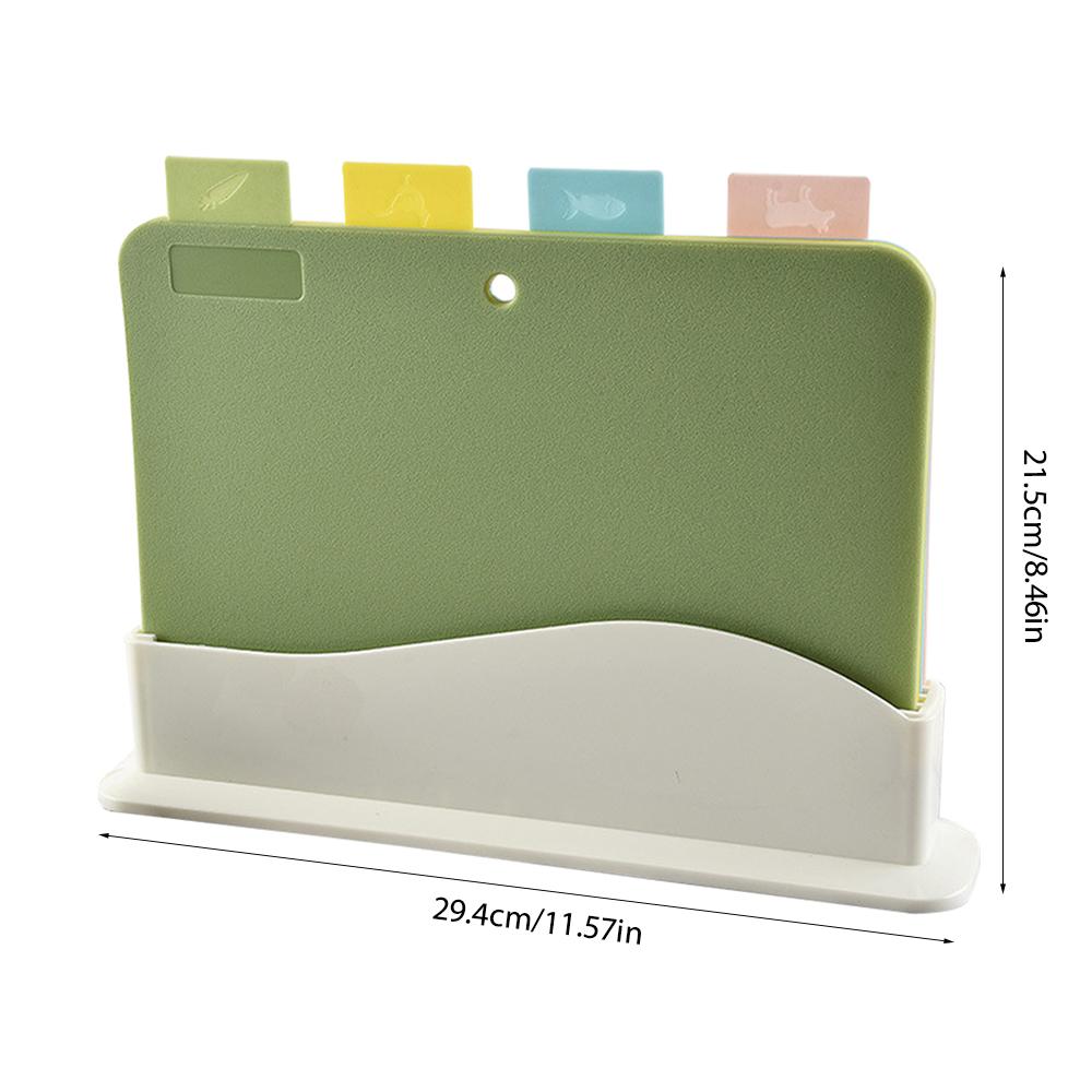 4 Chiếc Di Động Thảm Cắt Bộ Nhiều Màu Sắc Bếp Thớt Bộ Thớt Khối Hiện Đại Thớt Không Dính Xay ban