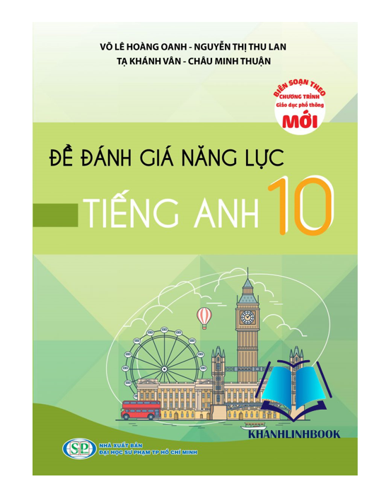 Sách - Đề đánh giá năng lực Tiếng Anh 10