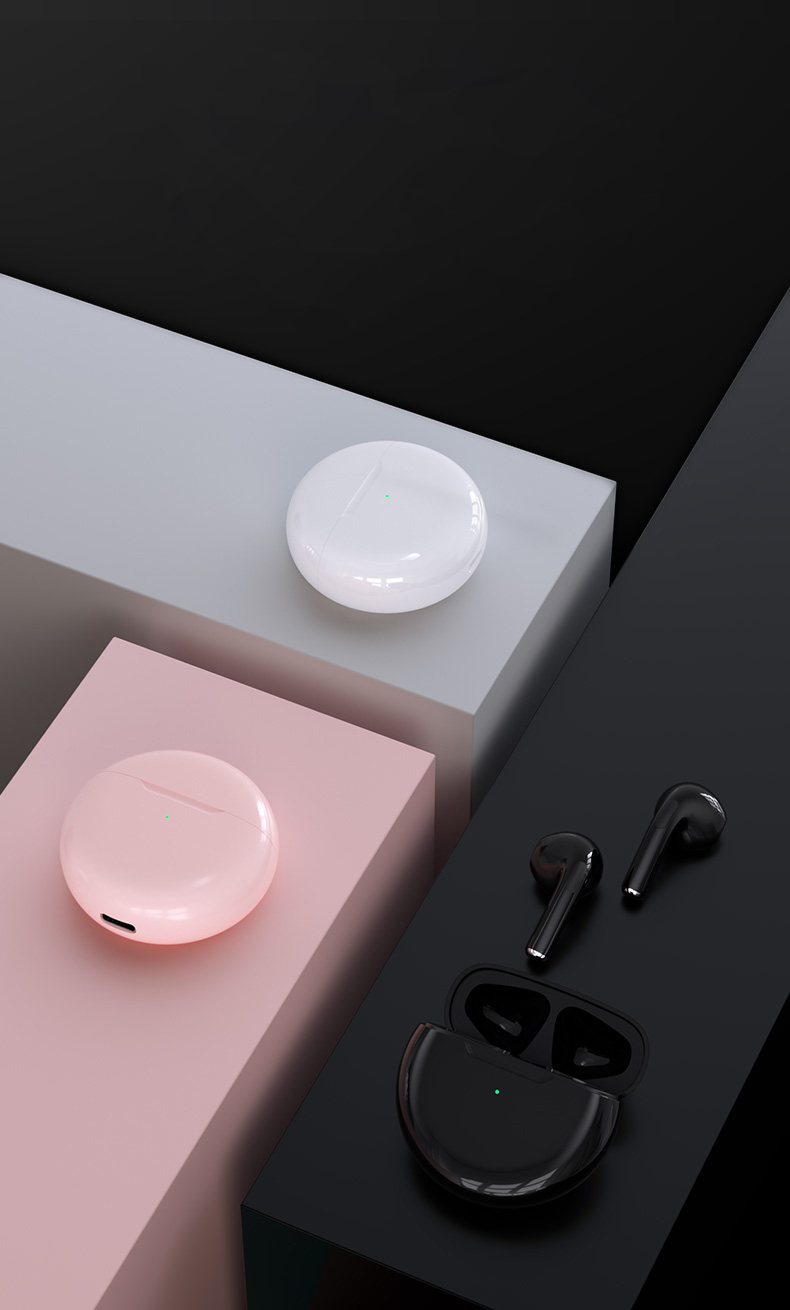 Tai nghe Bluetooth V5.0 True Wireless Earbuds PKCB Điều Khiển Cảm Ứng Chống Ồn Âm Thanh Mềm Mượt - Hàng Chính Hãng