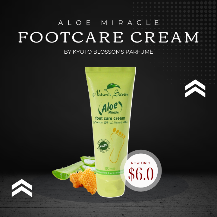 Kem hỗ trợ trị nứt gót chân Aloe Miracle Foot Care Cream 80ml