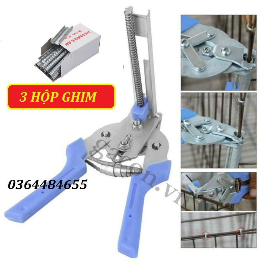 COMBO 1 KÌM BĂNG VÀ 6 HỘP GHIM RÁP LỒNG BỒ CÂU LỒNG GÀ LỒNG THỎ LỒNG CHIM - LỒNG GÀ - 913