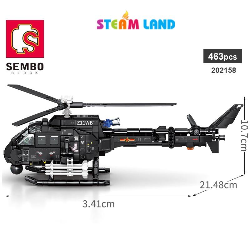 Đồ Chơi Lắp Ráp Trực Thăng Tấn Công Z-11B-SEMBO 202158