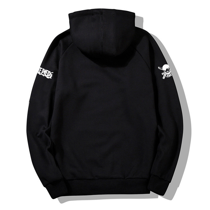 Áo hoodie nam nữ One Piece Zoro tay dài, có mũ thời chất nỉ 2 lớp cực ấm cho mùa đông