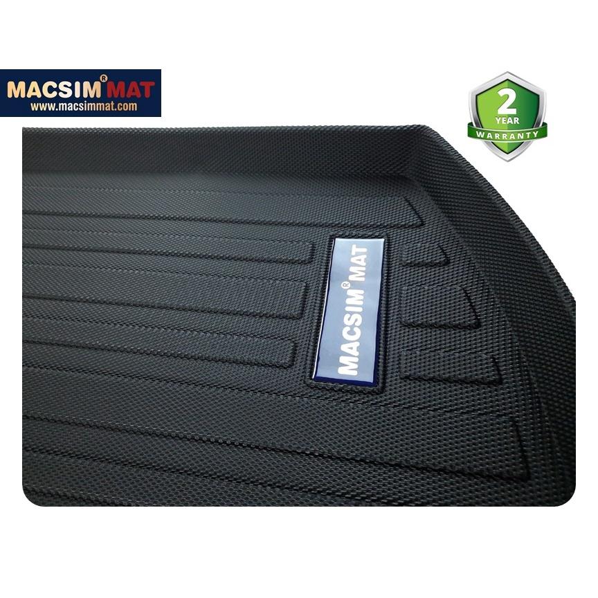 Thảm lót cốp xe ô tô Audi A4 2009-2017 nhãn hiệu Macsim chất liệu TPV cao cấp màu đen