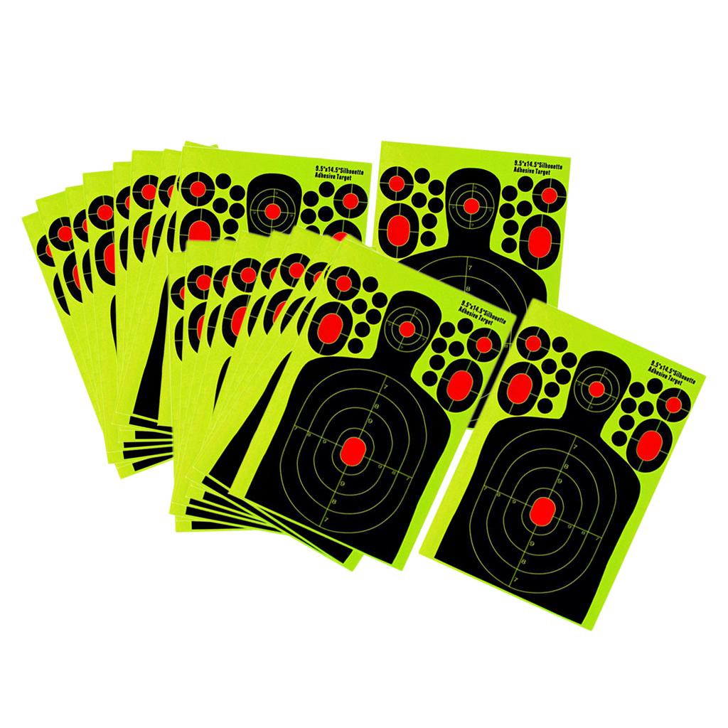 20 Pieces Splatter Reactive Self Adhesive Shooting Targets Gun