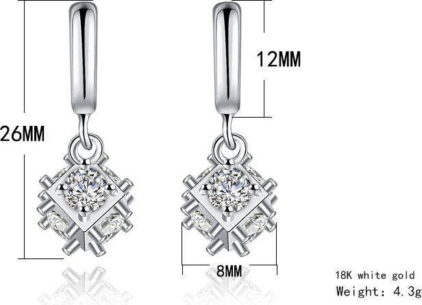 Hoa tai nữ thời trang hạt châu khoen bấm HT64