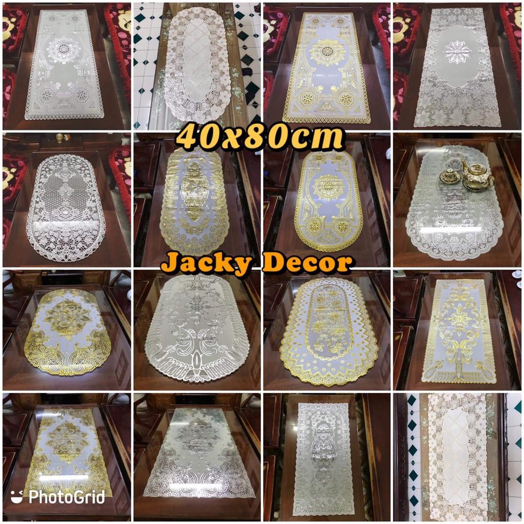 Khăn trải bàn ren hoa nhựa PVC ĐỦ KÍCH THƯỚC HÀNG ĐẸP ảnh thật- Jacky Decor