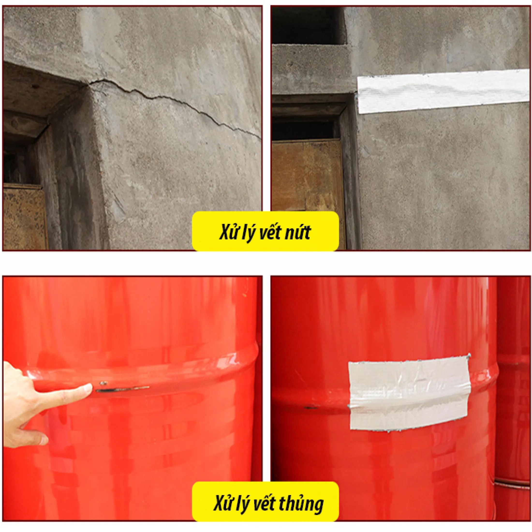 Băng Keo Siêu Dính Chống Thấm Chuyên Dụng Khổ 5 - 10cm, Chống Thấm, Chống Dột, Chịu Nhiệt Tiện Dụng