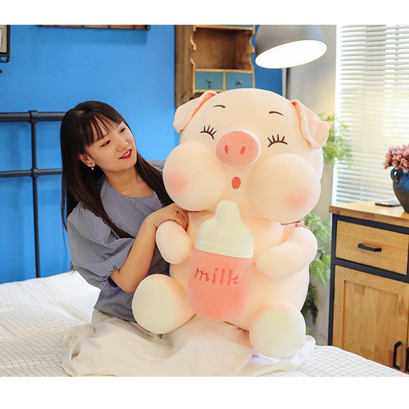 35/45Cm Dễ Thương Cho Bé Ngủ Lợn Sang Trọng Gối Thú Nhồi Bông Gối Trẻ Em Người Lớn Vật Nuôi Tăng Cường Sofa Ghế trang Trí Quà Tặng