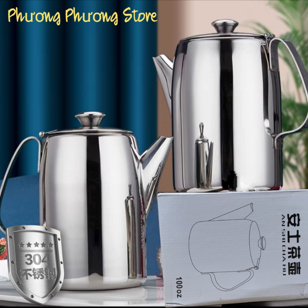 Bình đựng nước inox 2800ml có vòi giót SUS304 Hàng dày sáng bóng dùng cả đời không lo hỏng