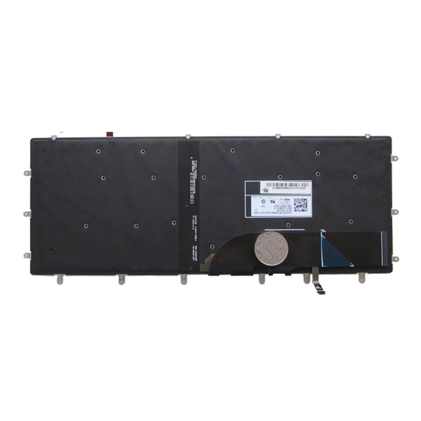 Laptop Keyboard US Backlit without Frame For Dell XPS 15 9550 Series Black