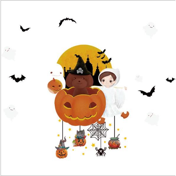 Decal trang trí tường - Halloween Thiên Thần Bóng Đêm
