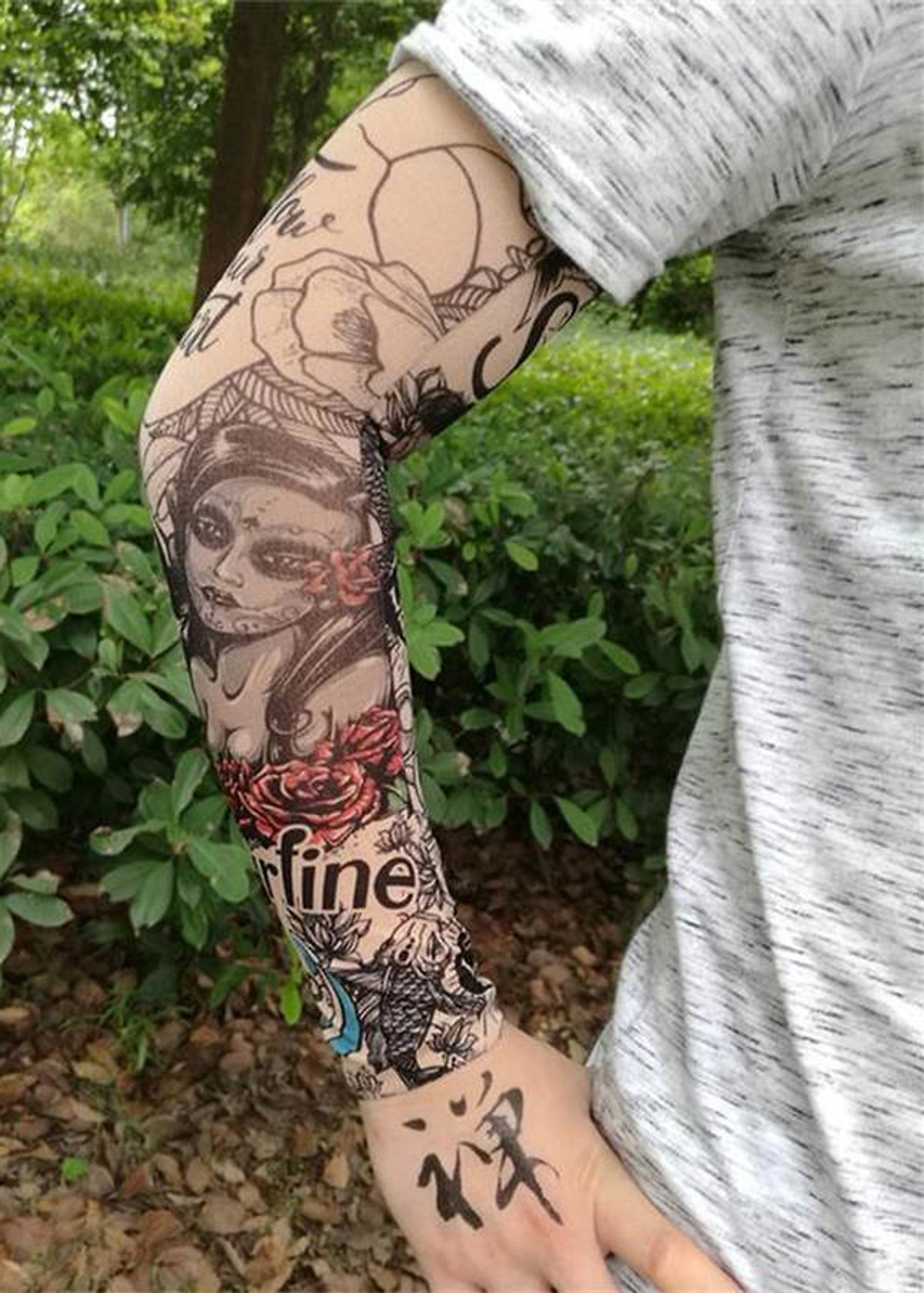 Găng Tay Hình Xăm Tattoo 3d