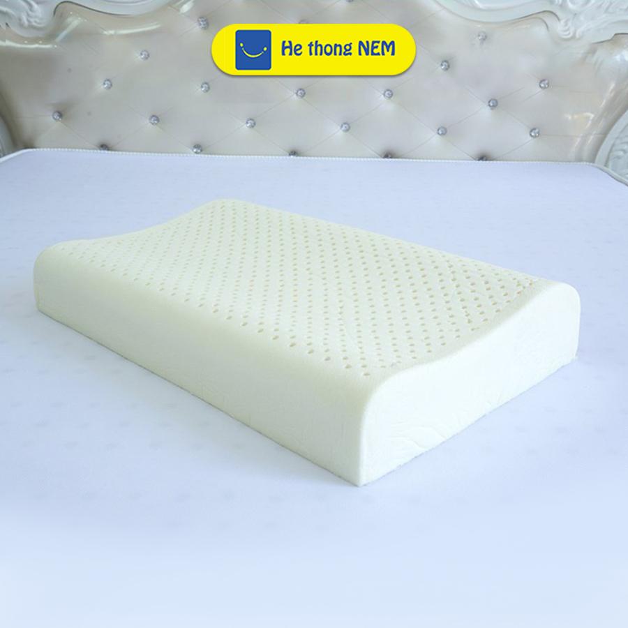 Gối Cao Su Non Người Lớn SERENA Gối Nằm Ngủ Cao Su Non Thiên Nhiên Cho Người Lớn Cao Cấp Chống Đau Cổ Vai Gáy Giảm Ngáy