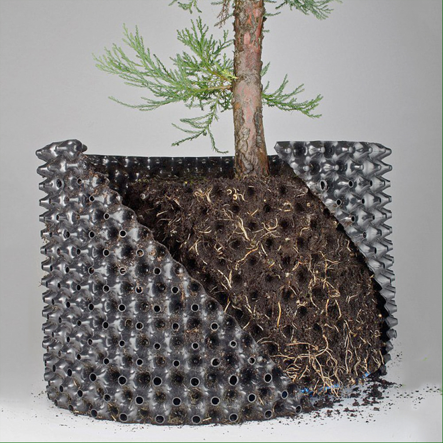 1 MÉT Bầu ươm cây V6 CAO 50CM dày 6mm, cắt theo mét dài khách đặt, tặng ốc vít-77902