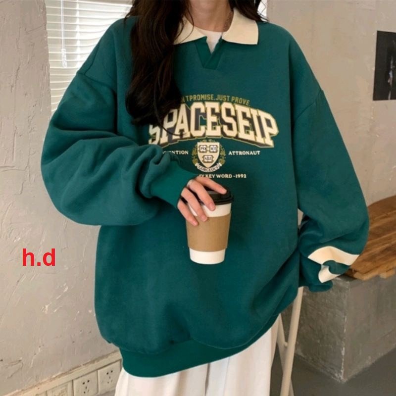 Áo sweater In Chữ Phong Cách hàn quốc Ulzzang Cá Tính năng động