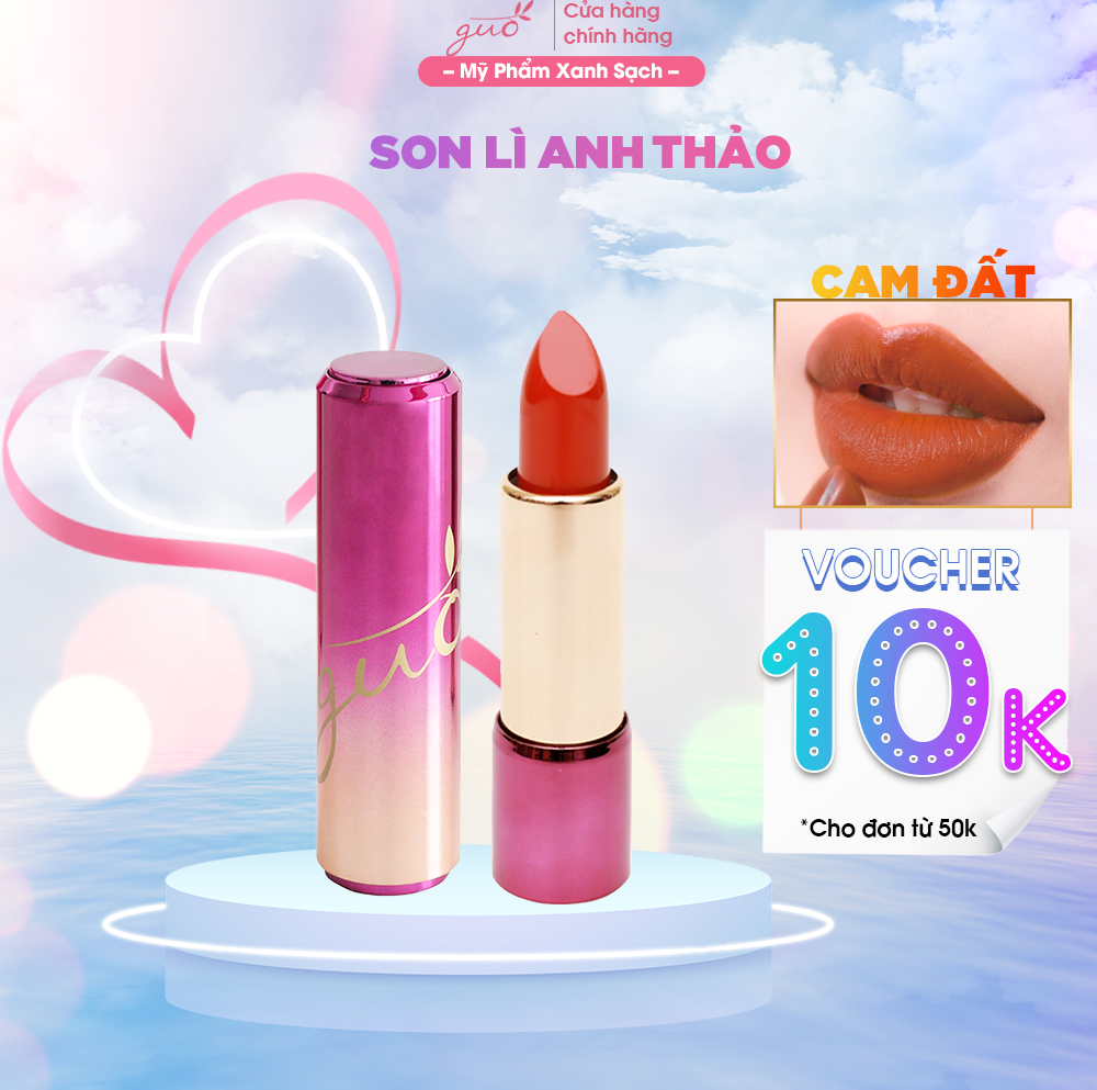 Son Lì Anh Thảo Cam Nâu Đất GUO - True Matte Lipstick 5gr