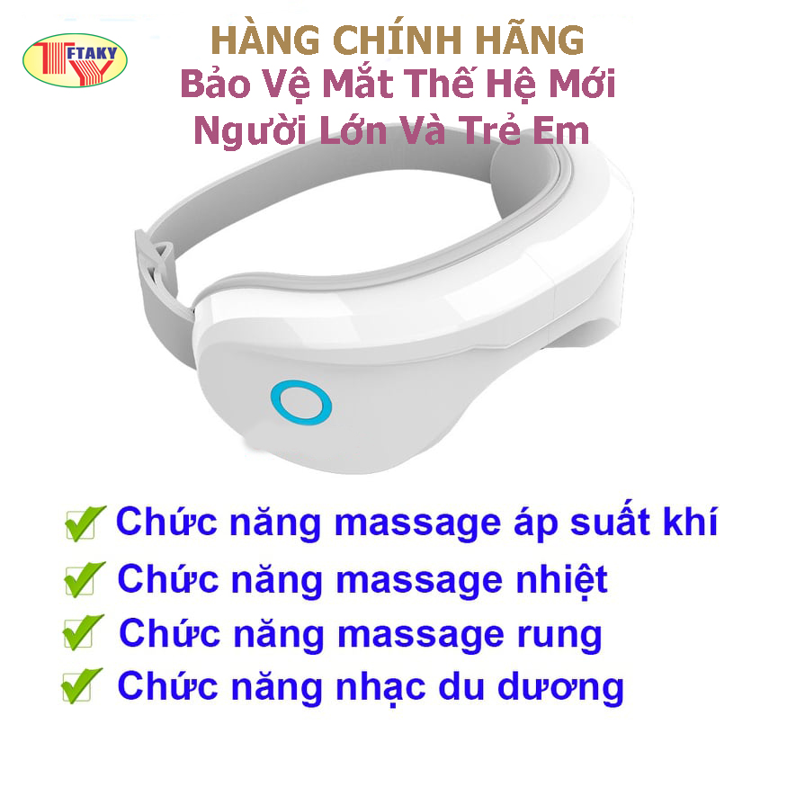 Máy massage mắt thông minh thế hệ mới, thư giãn, giảm đau nhức, quầng thâm tích hợp Bluetooth nghe nhạc thư giãn