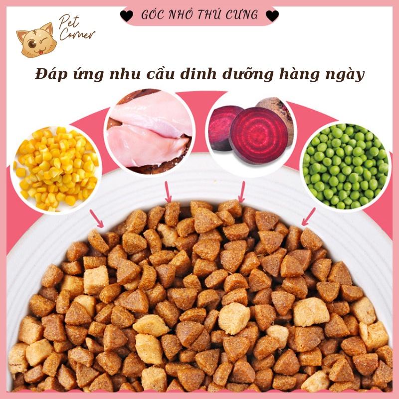 Thức ăn hạt cho mèo Happy 100 mix thịt gà và cá hồi thơm ngon, giàu dinh dưỡng