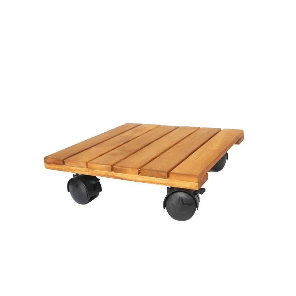 Đế Gỗ Đặt Chậu Cây Có Bánh Xe Di Chuyển
